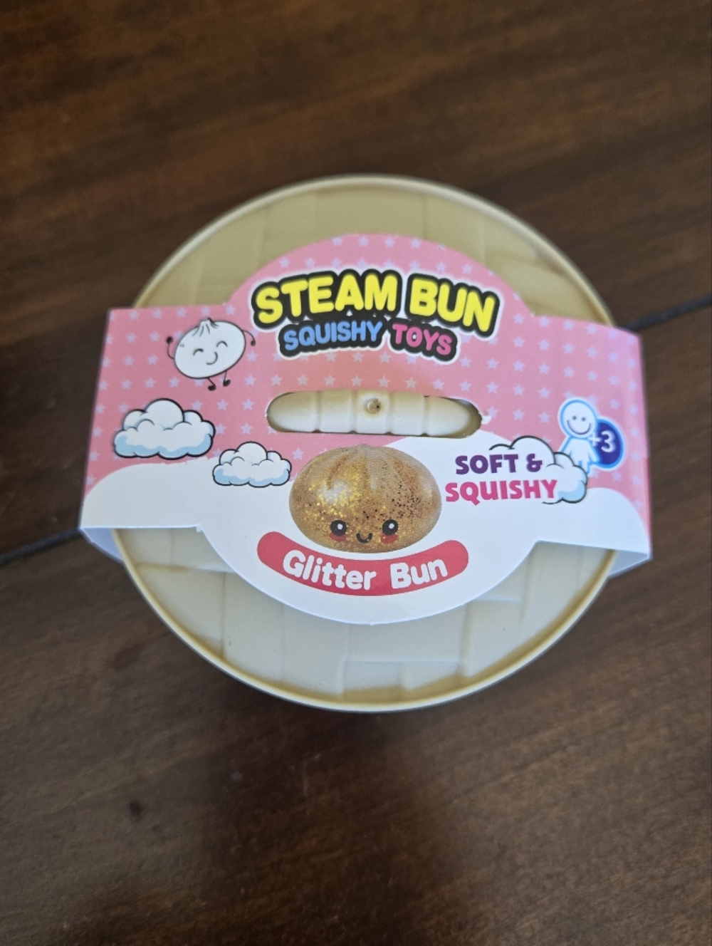 Steam Bun Squishy Toy - Glitter Bun Mystery